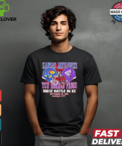 Kansas Jayhawks vs TCU Head To Head Football At Arrowhead September 28 2024 Shirt
