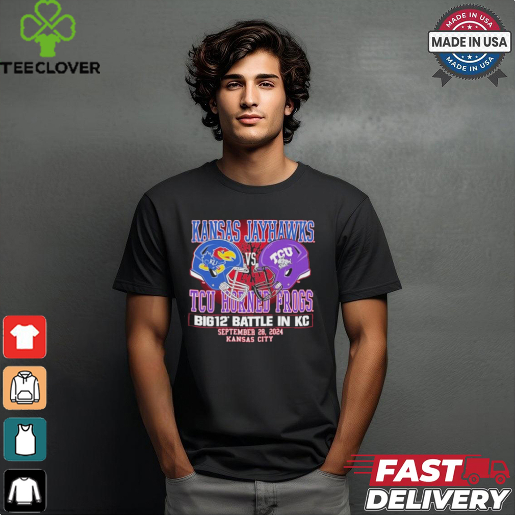 Kansas Jayhawks vs TCU Head To Head Football At Arrowhead September 28 2024 Shirt Kansas Jayhawks vs TCU Head To Head Football At Arrowhead September 28 2024 Shirt