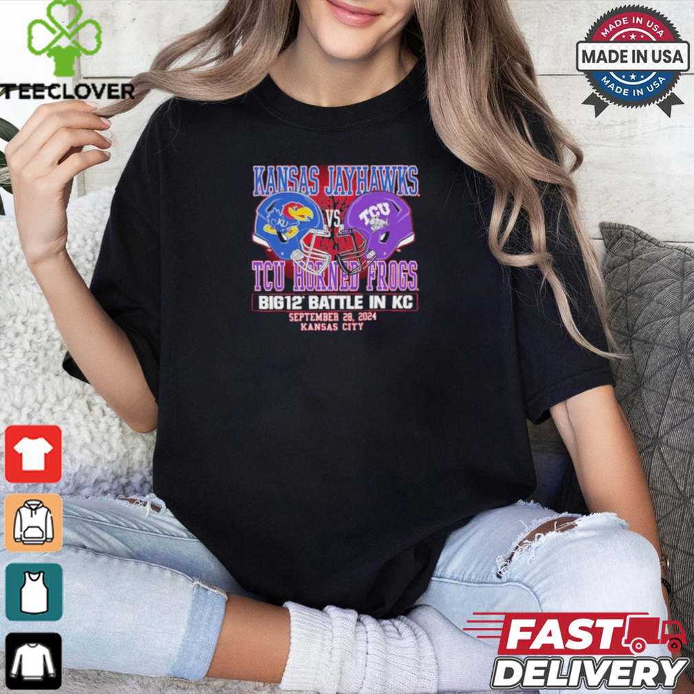 Kansas Jayhawks vs TCU Head To Head Football At Arrowhead September 28 2024 Shirt Kansas Jayhawks vs TCU Head To Head Football At Arrowhead September 28 2024 Shirt
