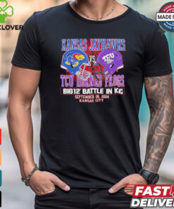 Kansas Jayhawks vs TCU Head To Head Football At Arrowhead September 28 2024 Shirt