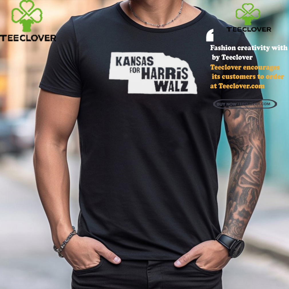 Kansas Map for Harris Walz 2024 T Shirt Kansas Map for Harris Walz 2024 T Shirt