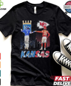 Kansas Sports Teams Bobby Witt Jr. And Patrick Mahomes 2024 Signatures Shirt 3 Kansas Sports Teams Bobby Witt Jr. And Patrick Mahomes 2024 Signatures Shirt