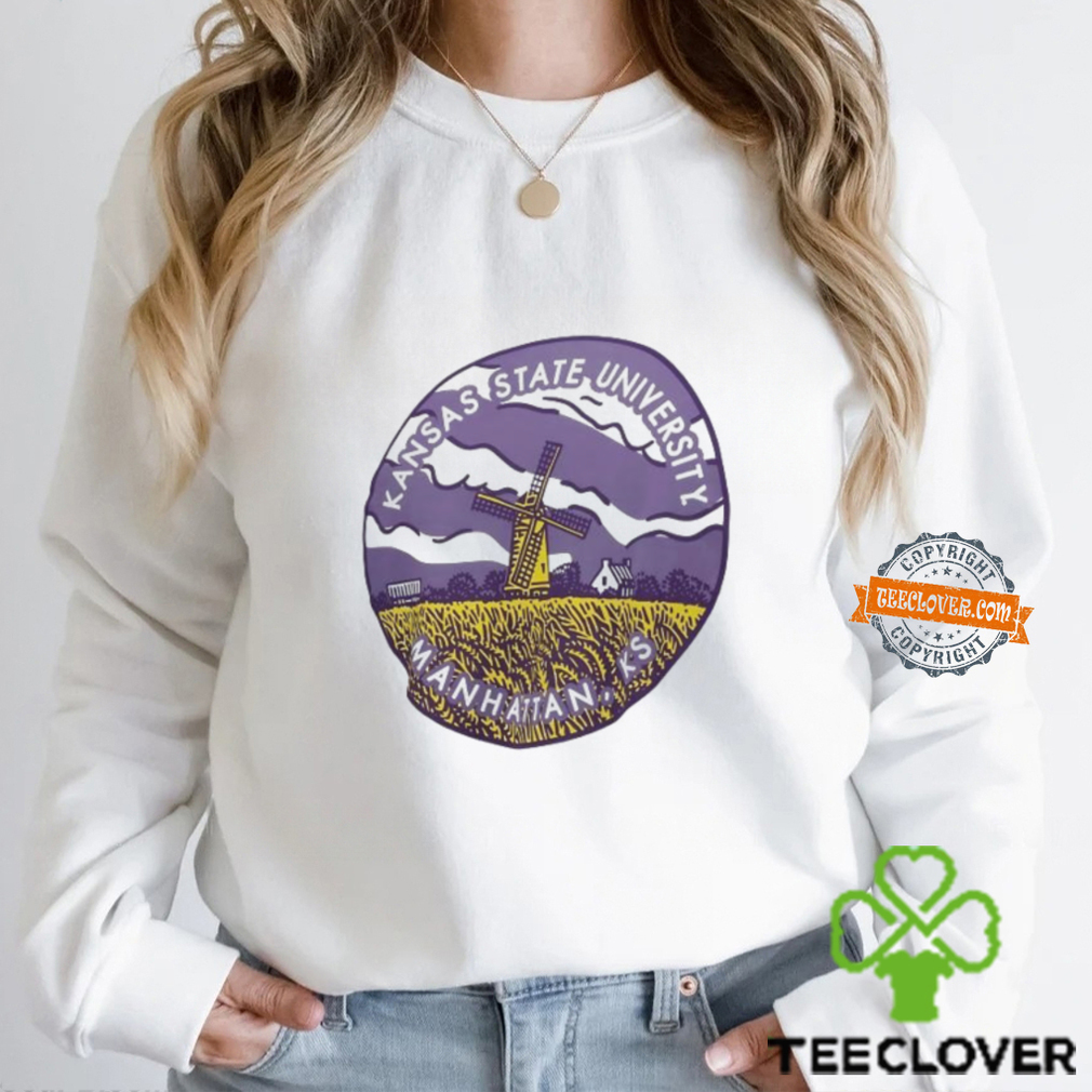 Kansas State University Manhattan KS windmill art circle shirt Kansas State University Manhattan KS windmill art circle shirt