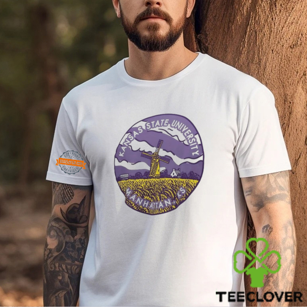Kansas State University Manhattan KS windmill art circle shirt Kansas State University Manhattan KS windmill art circle shirt