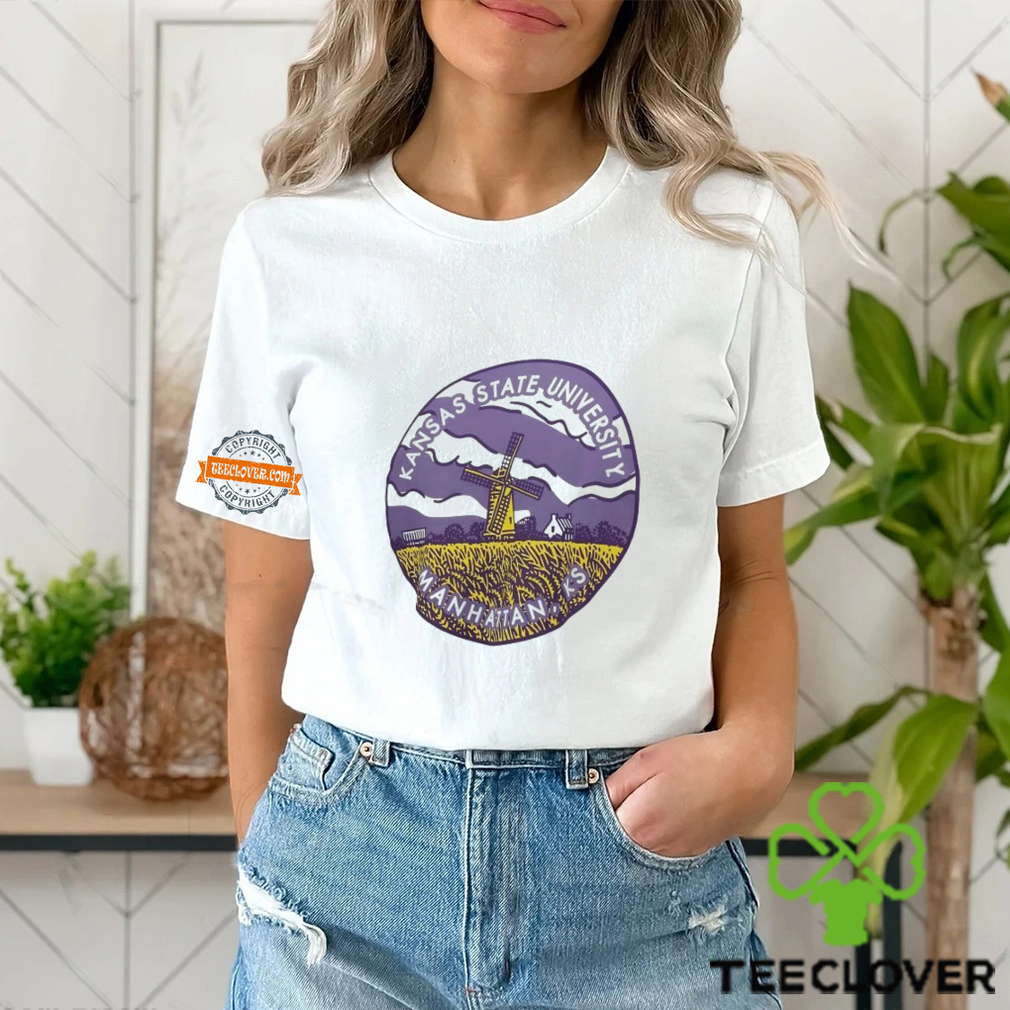 Kansas State University Manhattan KS windmill art circle shirt Kansas State University Manhattan KS windmill art circle shirt