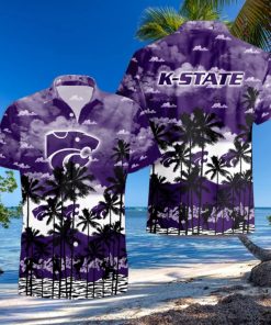 Kansas State Wildcats Palms Tree Hawaiian Shirt