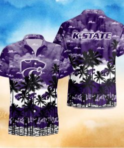 Kansas State Wildcats Palms Tree Hawaiian Shirt