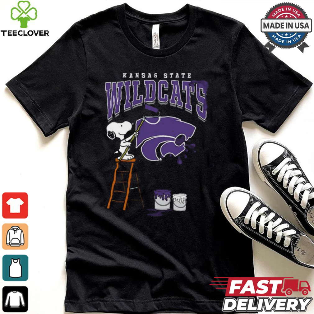 Kansas State Wildcats Snoopy Painting Shirt Kansas State Wildcats Snoopy Painting Shirt