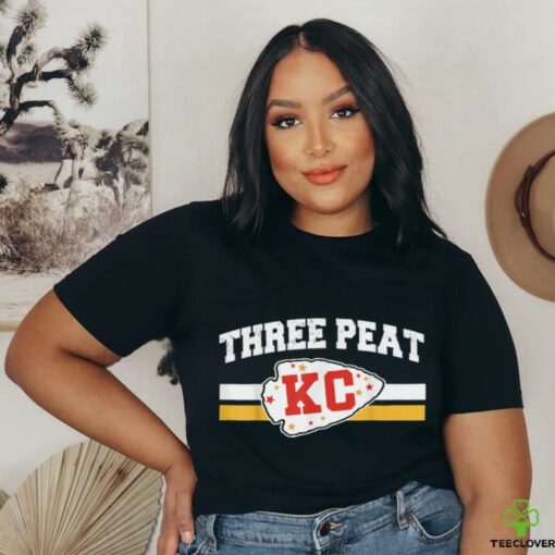 Kansas Sunday Game Day Retro 3 Peat Champ T Shirt