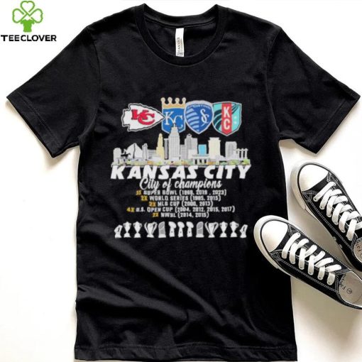 Kansas city Chiefs city of champions super bowl world series Sproting shirt