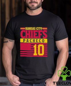 Kansas city Chiefs pacheco 10 American flag Football T shirt 3 Kansas city Chiefs pacheco 10 American flag Football T shirt