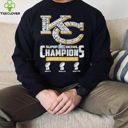 Kansas city Chiefs super bowl LVII 1969 2019 2022 Mahomes Pacheco Kelce hoodie, sweater, longsleeve, shirt v-neck, t-shirt