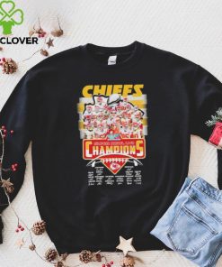 Kansas city Chiefs super bowl LVII champions signatures hoodie, sweater, longsleeve, shirt v-neck, t-shirt