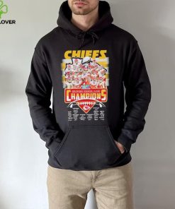 Kansas city Chiefs super bowl LVII champions signatures hoodie, sweater, longsleeve, shirt v-neck, t-shirt