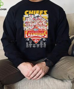 Kansas city Chiefs super bowl LVII champions signatures hoodie, sweater, longsleeve, shirt v-neck, t-shirt