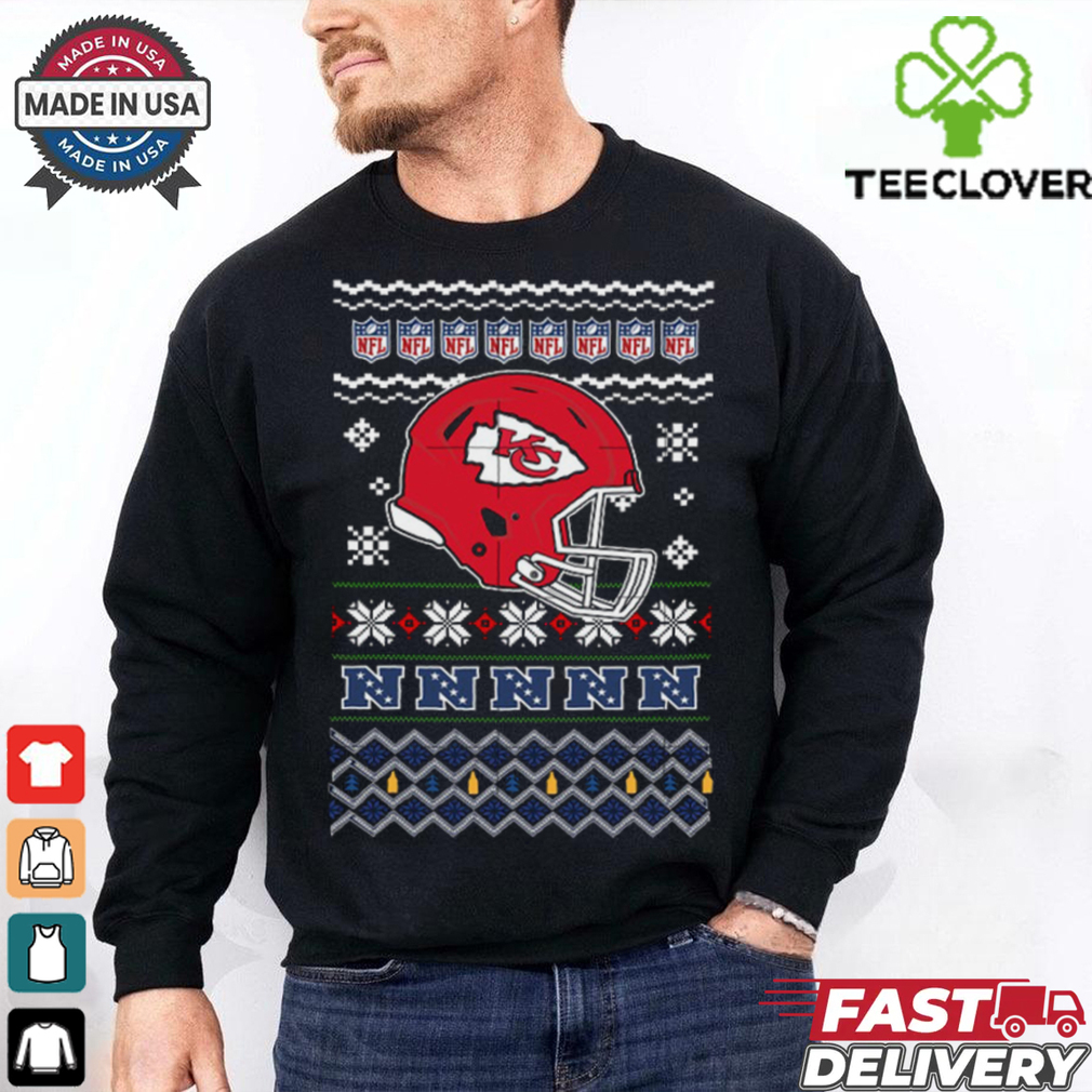 Kansas city chiefs NFL football Christmas helmet shirt Kansas city chiefs NFL football Christmas helmet shirt