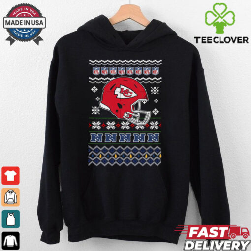 Kansas city chiefs NFL football Christmas helmet shirt