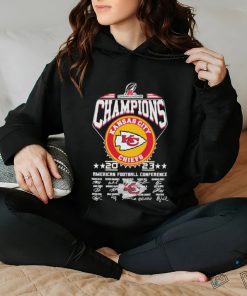 Kansas city chiefs champions 2023 2024 american football conference team signature shirt