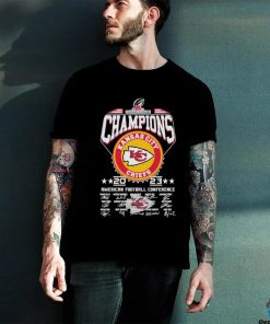 Kansas city chiefs champions 2023 2024 american football conference team signature shirt