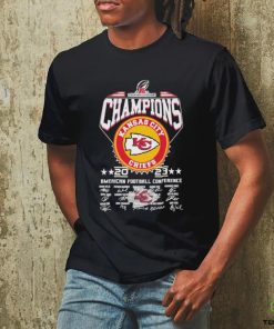 Kansas city chiefs champions 2023 2024 american football conference team signature shirt