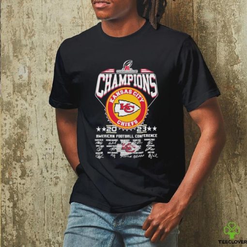 Kansas city chiefs champions 2023 2024 american football conference team signature shirt