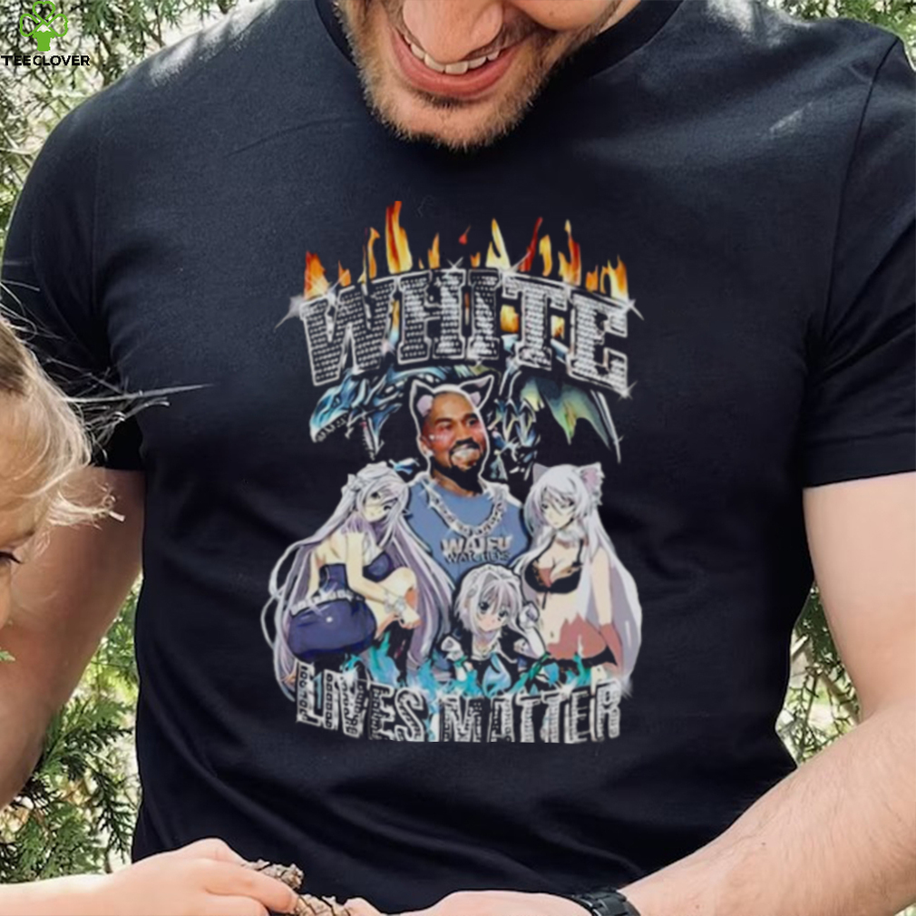 Waifu Watchers Merch Kanye West Ye White Lives Matter Anime T Shirt  Sgatee