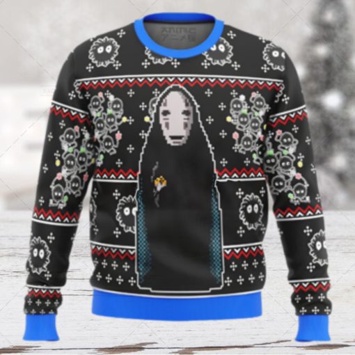 Kaonashi Spirited Away Studio Ghibli Christmas Ugly Wool Knitted Sweater