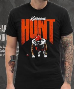 Kareem Hunt 27 Cleveland Browns push up graphic shirt