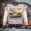 Carolina Panthers Graphics NFL Snowflakes Reindeer 3D Sweater Custom Number And Name