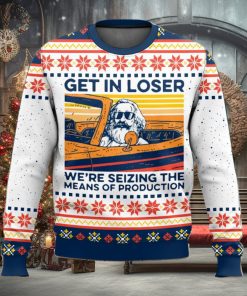Karl Marx Get In Loser Ugly Christmas Sweater