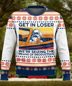 Karl Marx Get In Loser Ugly Christmas Sweater