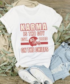 Karma Is The Guy On The Chiefs Shirt, Kelce And Taylor Crewneck Shirt