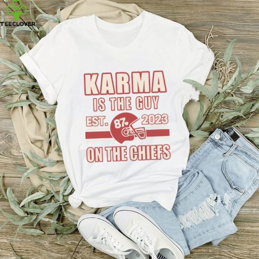 Karma Is The Guy On The Chiefs Shirt, Kelce And Taylor Crewneck Shirt