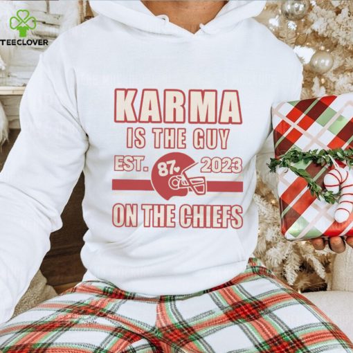 Karma Is The Guy On The Chiefs Shirt, Kelce And Taylor Crewneck Shirt