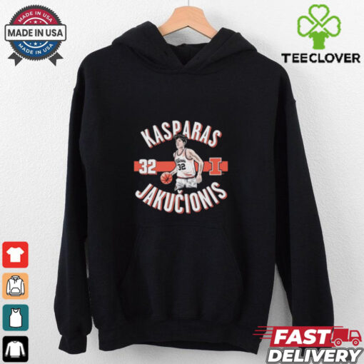 Kasparas Jakucionis #32 Illinois Fighting Illini Basketball shirt