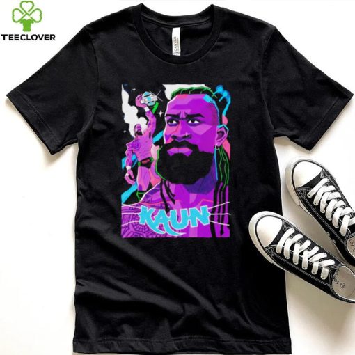 Kaun American professional wrestler cartoon shirt