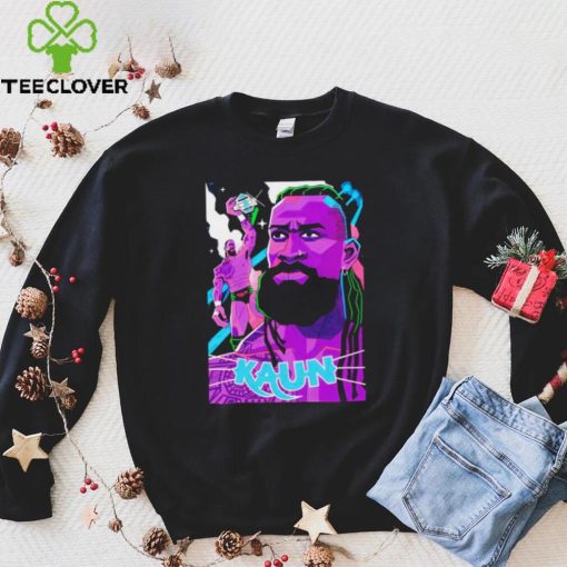 Kaun American professional wrestler cartoon shirt