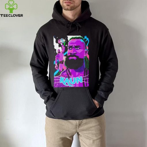 Kaun American professional wrestler cartoon shirt