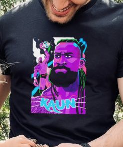 Kaun American professional wrestler cartoon shirt