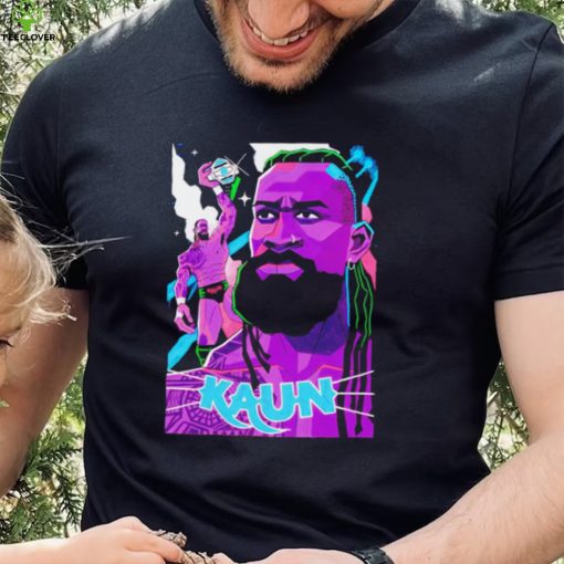Kaun American professional wrestler cartoon shirt