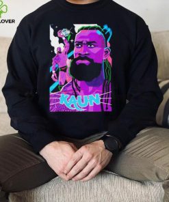 Kaun American professional wrestler cartoon shirt