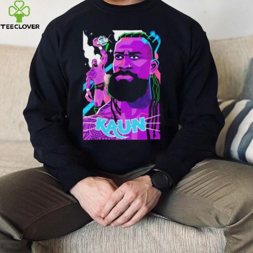 Kaun American professional wrestler cartoon shirt