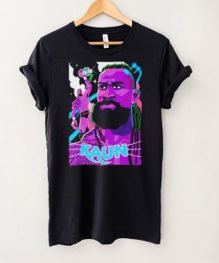 Kaun American professional wrestler cartoon shirt