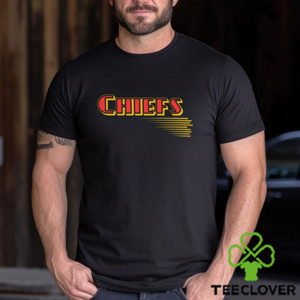 Kc Chiefs Retro Graphic Red Yellow Black T-shirt