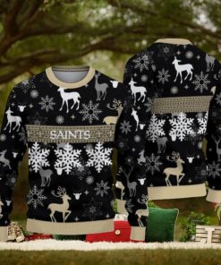 New Orleans Saints Pattern Ugly Christmas Sweaters