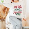 Black Cat Christmas Tree Light Funny Cat Lover Christmas Unisex Shirt