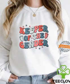 Keeper Of The Gender 4Th Of July Gender Reveal Family Party T Shirt