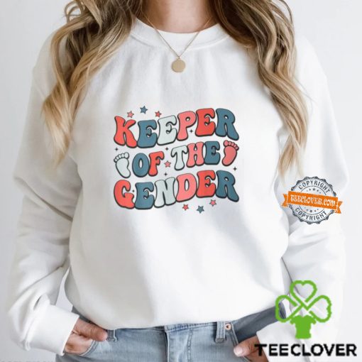 Keeper Of The Gender 4Th Of July Gender Reveal Family Party T Shirt