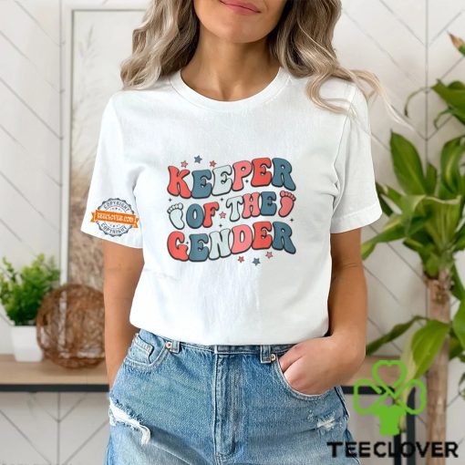 Keeper Of The Gender 4Th Of July Gender Reveal Family Party T Shirt