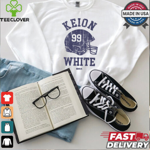 Keion White New England Helmet shirt